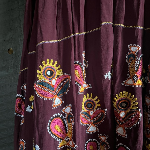 Free People Diamond Meadows Maxi Skirt Sz 0 - Picture 3 of 7